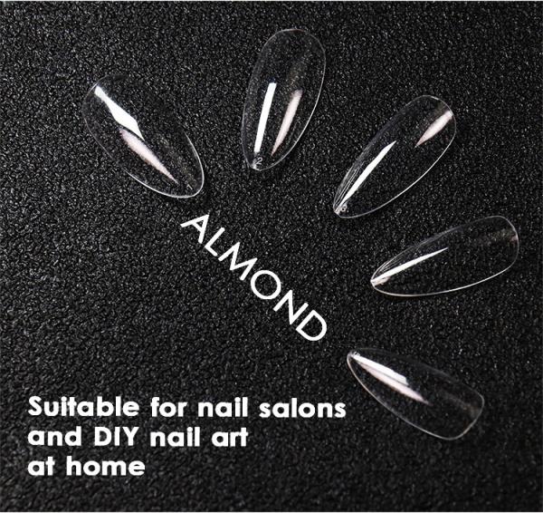 Nail Art Salon Flexible Clear Tips Press on Nails Empty Nail Tip Storage Box Packaging for Xl Soft Gel Nail Tips Custom Logo