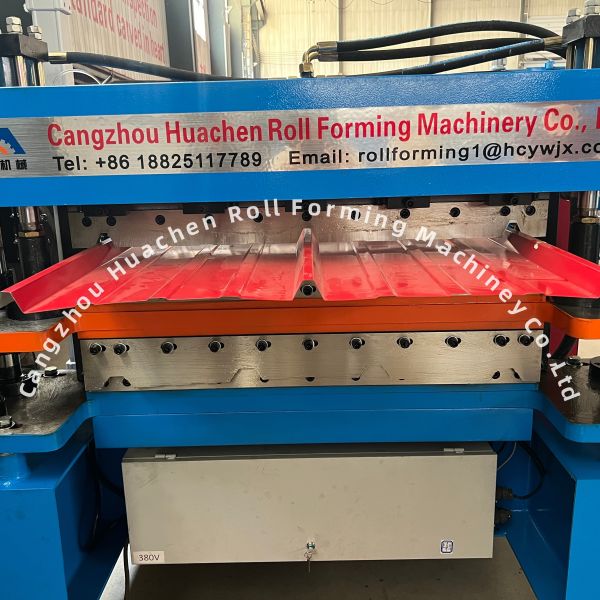 1250MM Width 15m/min Speed PPGI/GI Material Double Layer Roll Forming Machine for Trapezoidal Sheets