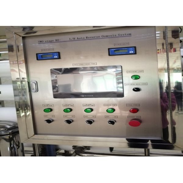 3TPH Double Stage Reverse Osmosis System , Industrial Water Purification Treatment Machine