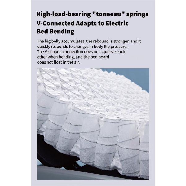 Adjustable Smart Mattress for Better Sleep 8H 5D Massage Vibration and Remote Control