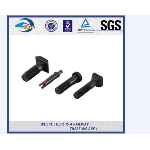 Hot Dip Galvanized HS26 / HS32 Railway Bolt Railroad Fasteners