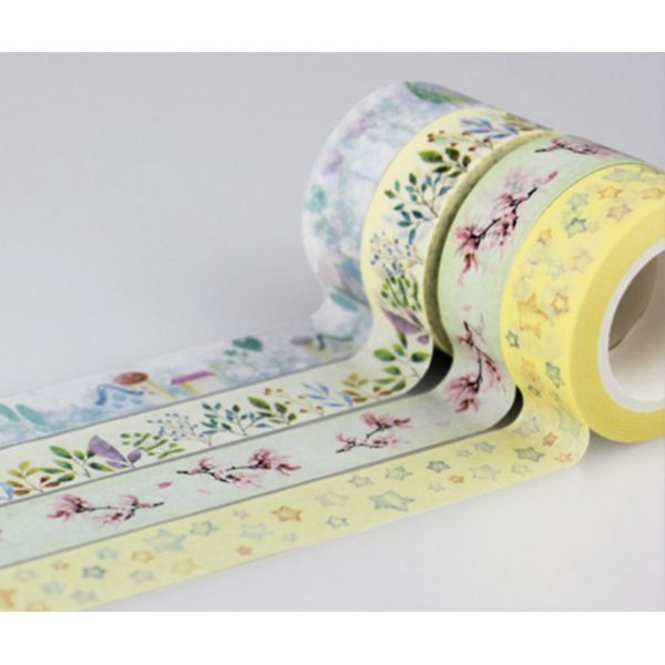 Personal Letter Decoration Promotional Gift Flower Washi Paper Tape for Scrapbook