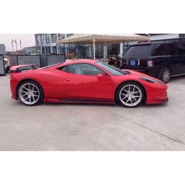 Para Ferrari 458 Kit de cuerpo de fibra de carbono 458 Kit de cuerpo de difusor de labios delanteros de fibra de carbono