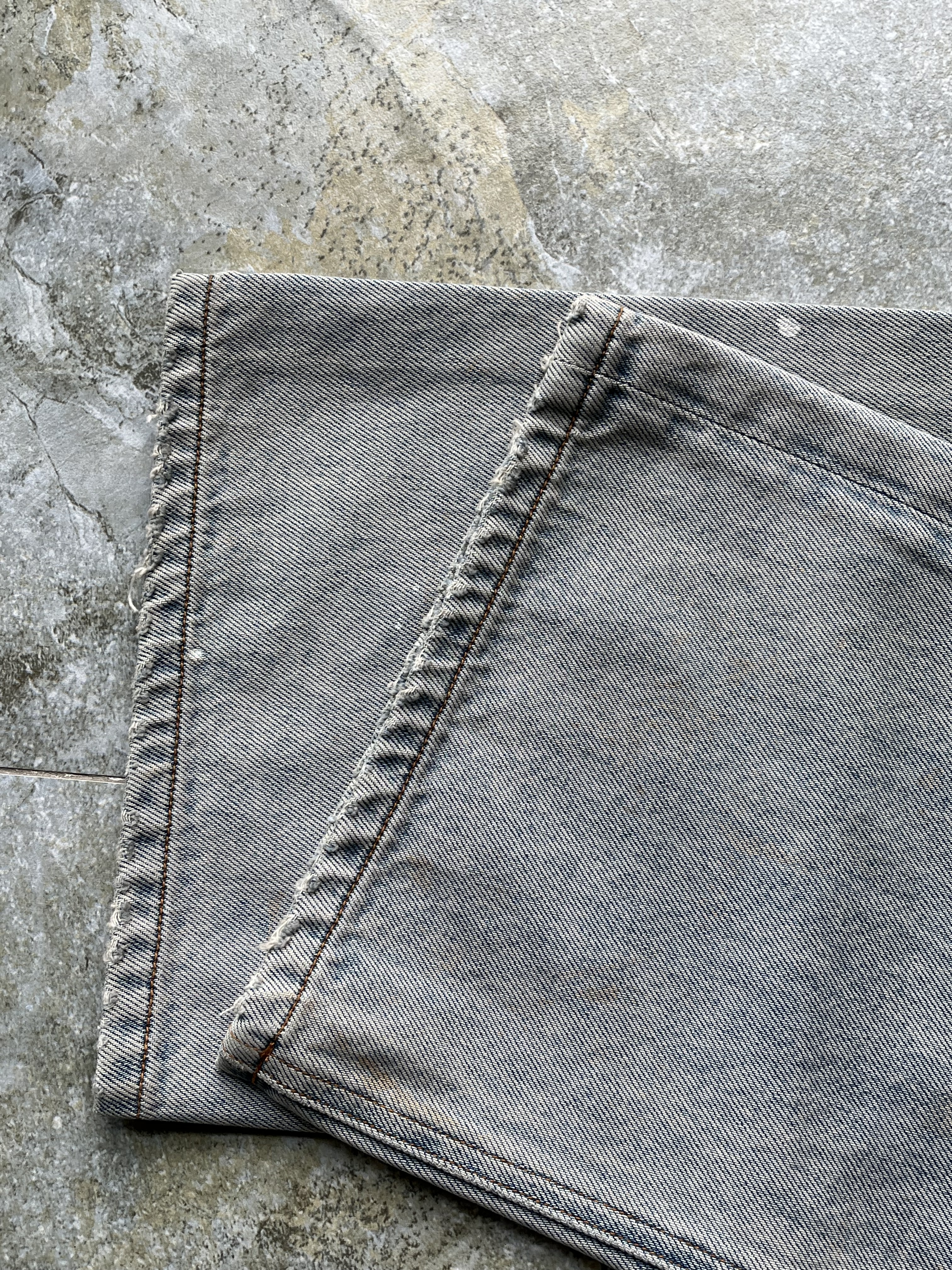 Paint Splatter Men's Jeans Mid Waist Flare Bootcut Jeans Light Wash