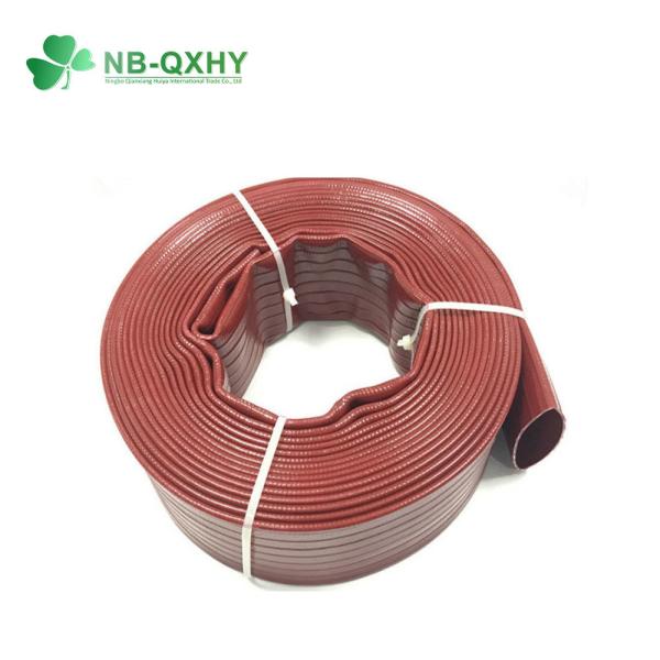 PVC resistente à corrosão mangueira de descarga plana para irrigação de água 3/4 -16 Material de PVC