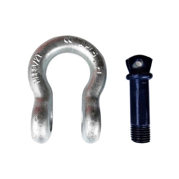 Custom Lifting Lyre Shackles Galvanized Forged Anchor Shackle by OEM Steel Forgings