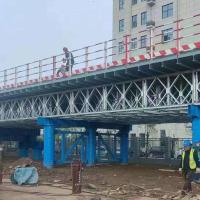 Q345B Steel Truss Bridge Pedestrian Steel Bridge Custom Color