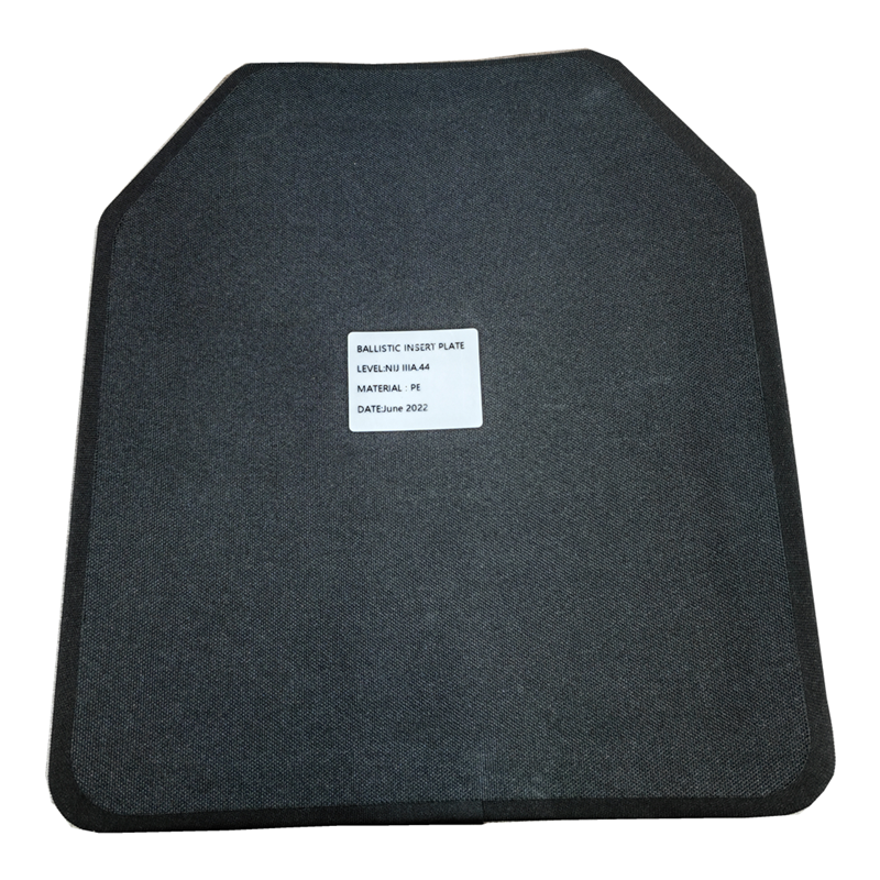 NIJ IIIA Military Ballistic Armor Pure PE 250x300x7mm With SE Cut Corner
