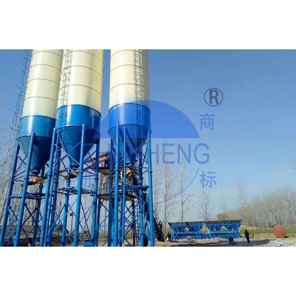 Завод смесителя HZS60 вала близнеца компьютерного управления конкретный дозируя,