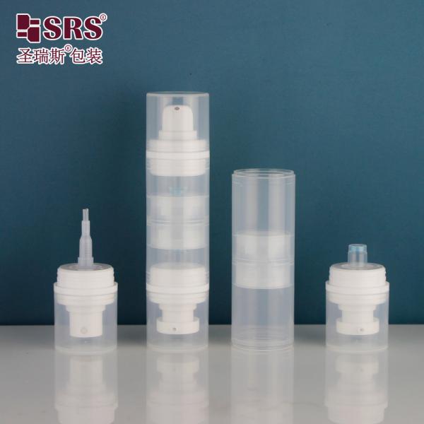 PA215 double pompe à double extrémité plastique PP personnalisation tonique lotion pour l'eau pompe bouteille sans air Emballage