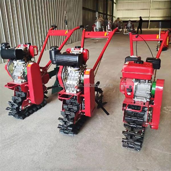 Gasoline Power Type Mini Self Propelled Power Tiller Cultivator with 160x80x55cm Size