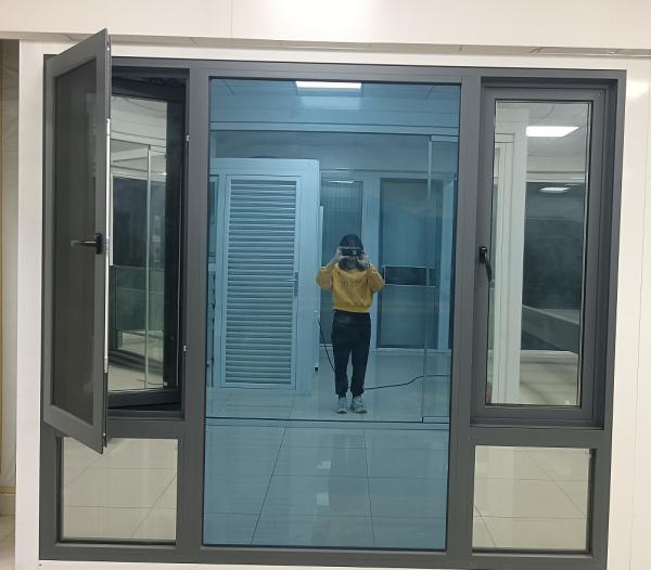 Aluminum Alloy Inward Opening Casement Windows Weather Resistance
