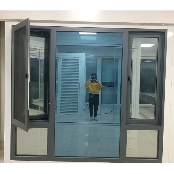 Customizable Size Aluminum Swing Window with Aluminum Alloy Frame and 10-Year Warranty