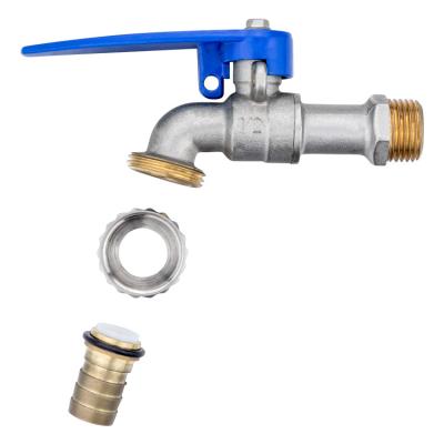 1/2 Inch 3/4 Inch Three Section Water Kitchen Bathroom Washing Machine Garden Tap Brass Bibcock