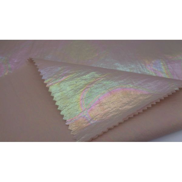 Crepe Magic Color Foiled Light Jacket Fabric 49 Gsm 20Dx20D 100% Nylon
