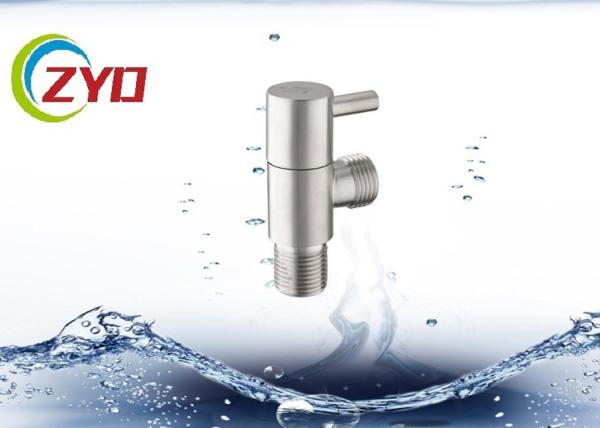 Pressure Safety Stainless Steel Angle Valve , Brass Cartridge Stainless Valves