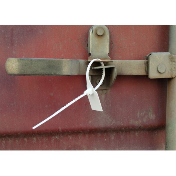 US-PS335W 275N Plastic Security Seals 40*26mm Marking Area For Pull Tight Sealing