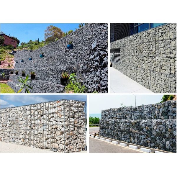 80*100*2.7mm Hot Dip Galvanized PVC Hexagonal Woven Wire Mesh Gabion Boxes Stone Basket