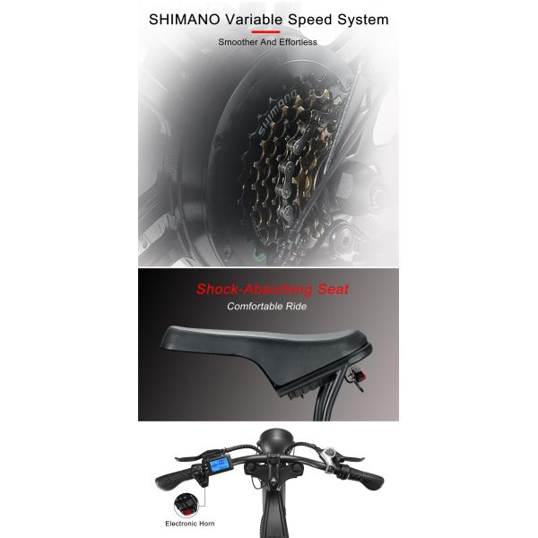 Электровелосипед с полной подвеской заднего узла с мотором с мощностью 48 В 1000 Вт и съемной батареей