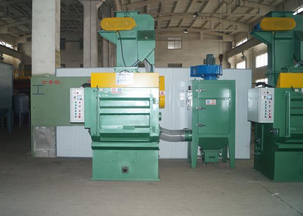 Rubber Belt Tumble Shot Blasting Machine Automatic 2200m³ / H Air Consumption