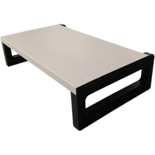 White Sheet Metal Machining Desk Monitor Stand Riser custom cut
