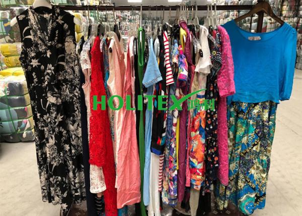 Top grade used women's clothing , ladies cotton dresses , second hand clothes for Southeast Asia