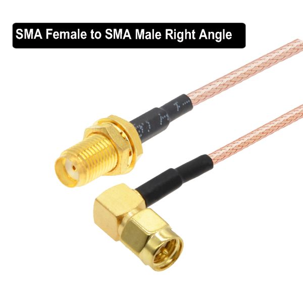 Right Angle SMA Male TO Female Cable RF Antenna Extension RG316 Coaxial Cable