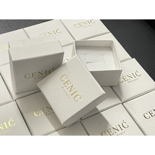 Customized  White Paper Ring Box