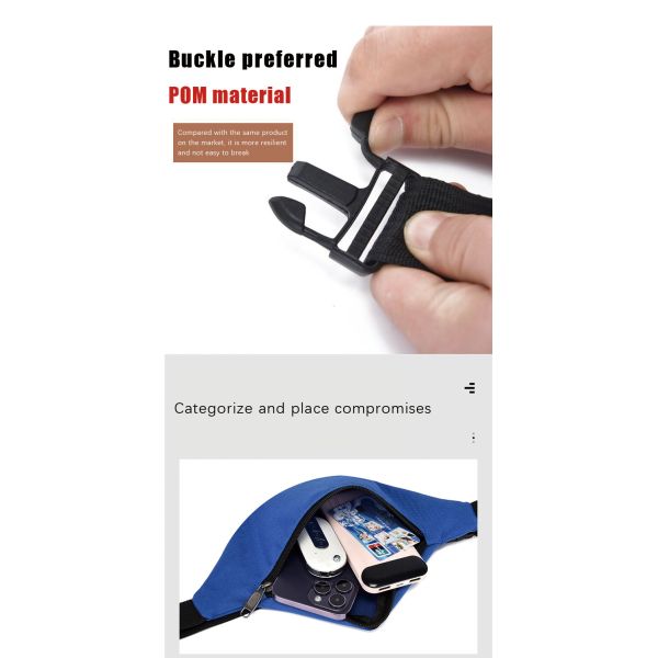 Unisex Waist Bag Fashion Waterproof Chest Handbag Pocket Bag