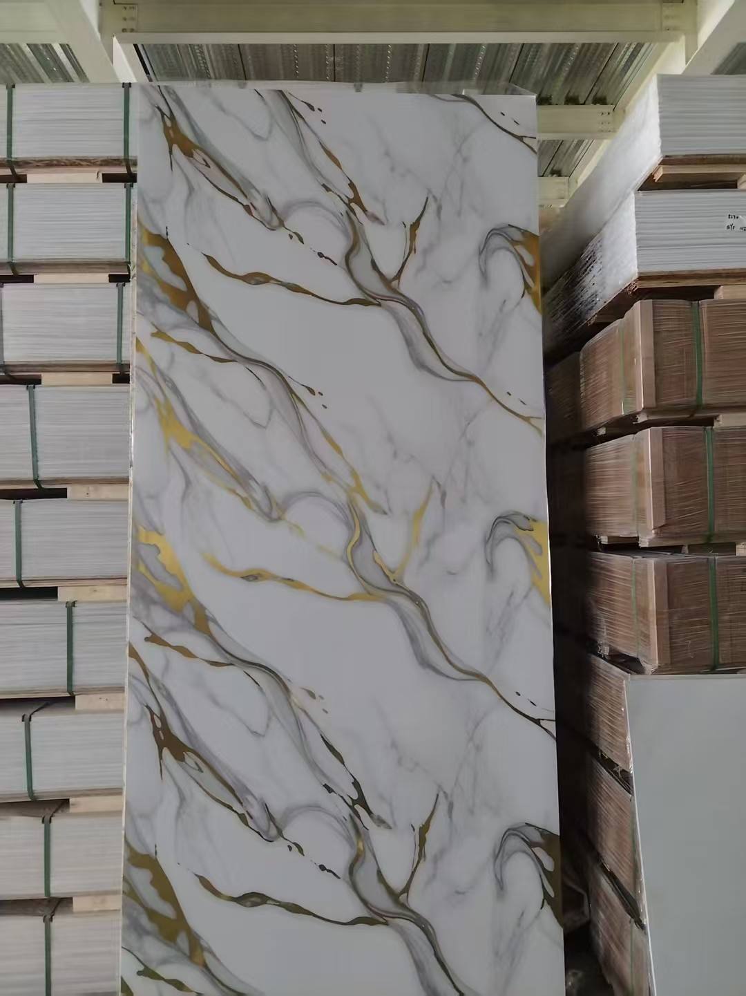 Uv Pvc Marble Sheet 3mm 1.22x2.44/2.9m Uv Marble Board Manufacturer in China Interior Decor Wall Panel for Living Room