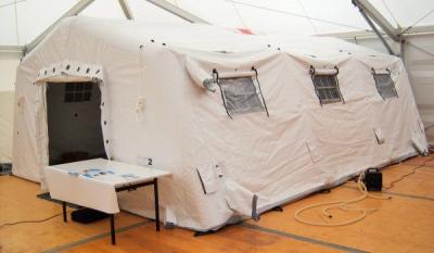 Outdoor Large Isolation Inflatable Decontamination Tent With 0.6mm PVC Tarpaulin Material