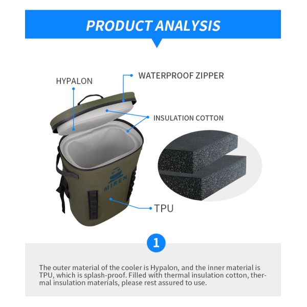 Дурабле изолированные мягкие охладители, 20 литров ОДМ рюкзака охладителя вина