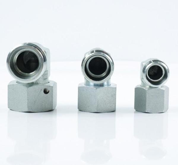 2c9 Acessórios hidráulicos Venda a granel de aço inoxidável Adaptador de cotovelo de 90 graus giratórios masculinos