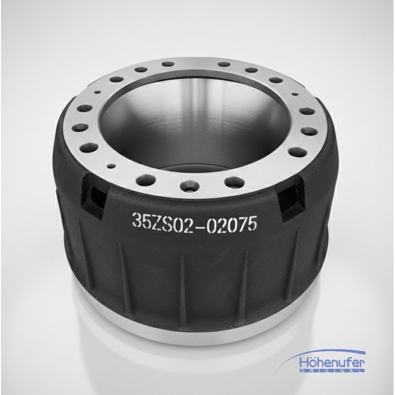 Cast Iron 35ZS02-02075 Heavy Duty Brake Drums For Yutong & King Long Bus