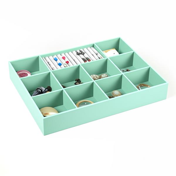 E0 MDF Custom Velvet Jewelry Drawer Inserts For For Ring Necklaces Watches