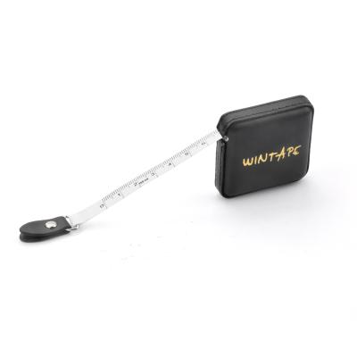 O falso preto cobre personalizado costurando a fita métrica do OEM retrátil do quadrado macio