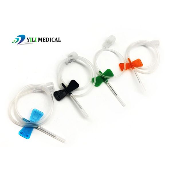 ISO Coleção de sangue de borboleta Agulha Indolor Prático 18G-27G
