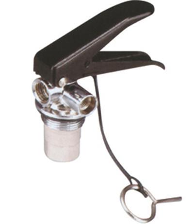 Chromed Body Fire Extinguisher Valve For 1 - 2KG Dry Powder Fire Extinguisher