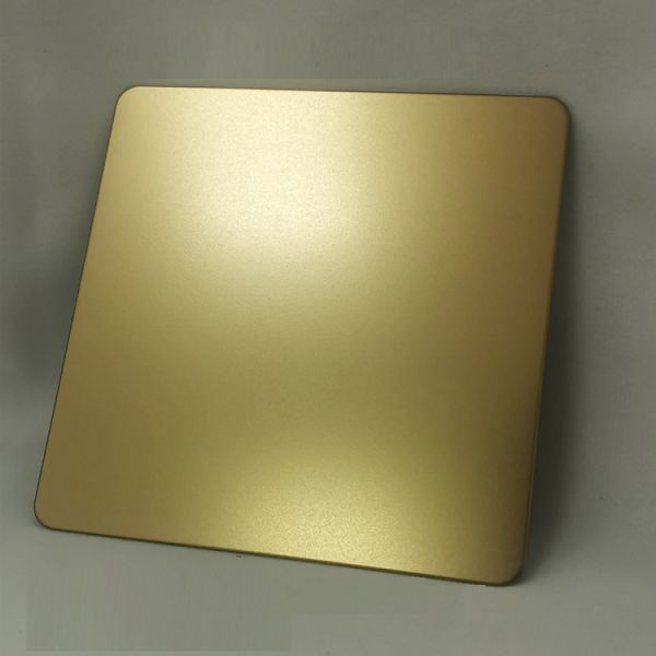 Декоративный лист нержавеющей стали 304 Sandblasted черное золото Шампань