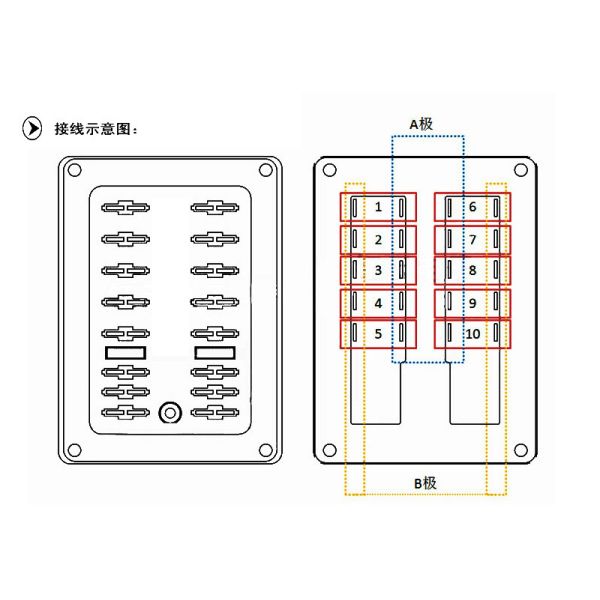 32V коробки плавкой части предохранителя автомобиля лезвия цепи пути положения DC 10 патрон предохранителя автомобильной автоматической водоустойчивый без СИД