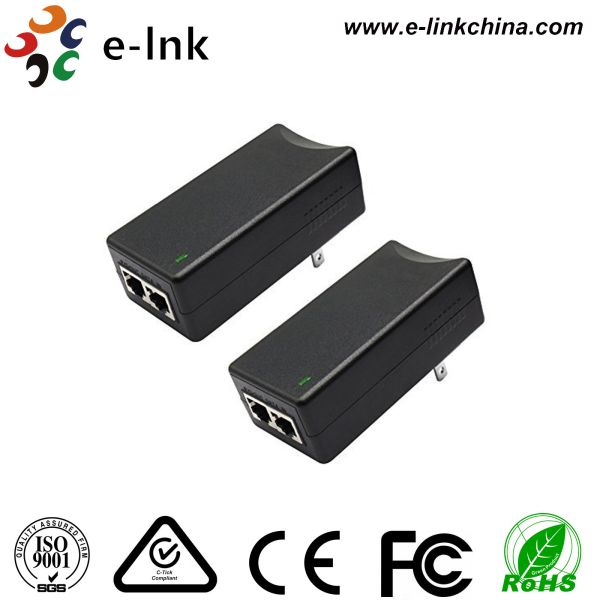 Инжектор 15.4W IEEE802.3af 30W Макс IEEE802.3at PoE держателя стены активный