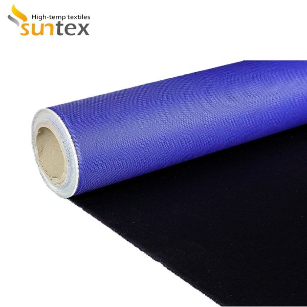 Heat Insulating Fire Protective Fiberglass Cloth, 460g/m² PU Coated