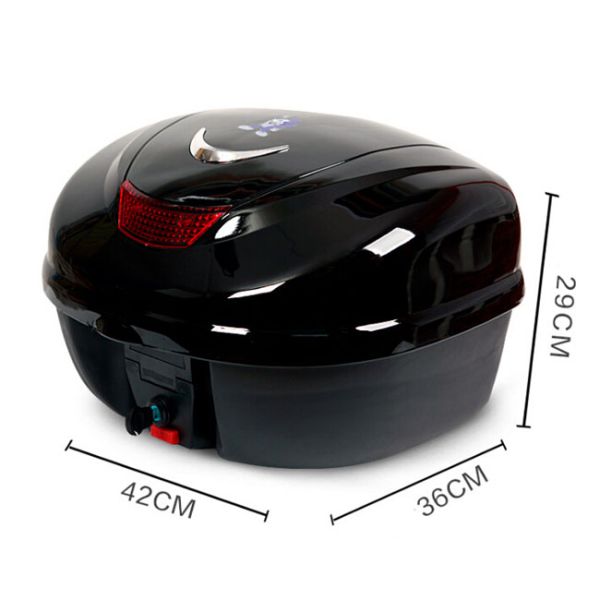 PP Tail Motorbike Food Delivery Box , Customized Motorcycle Courier Box