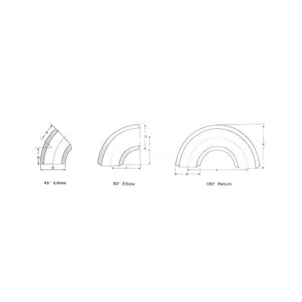 Stainless Steel Sanitary  Fittings 304/316 ASTM A403 WP304, 304L, 310, 316, 316L, 321, 347, 904L Alloy Steel etc