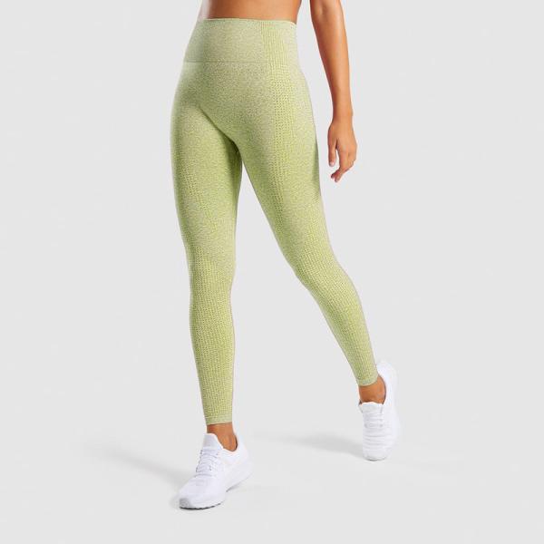 Breathable Gym Yoga Pants High Waisted Seamless Gym Leggings For Women Fitness / Running