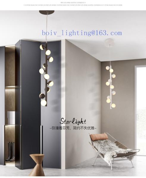 Acrylic Iron LED Pendant  Lightings Ball Shape 800*100*1500MM 36w
