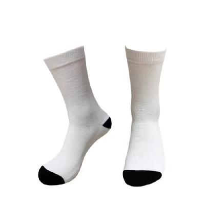 Blank Polyester White Sublimation Socks For Customized Photos Printing