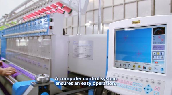 50.8mm Computerized Embroidery Machine Less Stitch Skip For Car Cushions