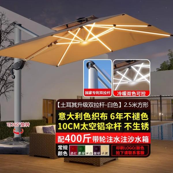 Outdoor Patio Umbrella Large Garden Sunshade For Terrace Balcony Courtyard And Open Spaces Roman Style