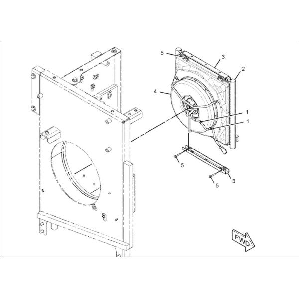 51108-A0494 Excavator Electron Fan For   372-9368 ODM
